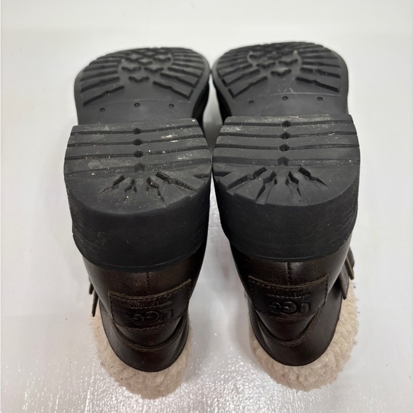 UGG women’s waterproof leather ankle boots with shearling lining women’s size 9 - Picture 9 of 14